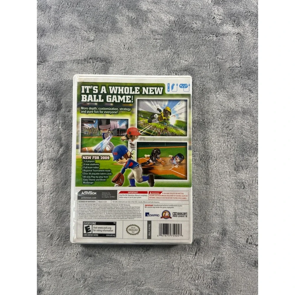 Little League World Series Baseball 2009 Nintendo Wii Activision Sports Game